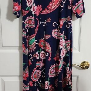 Elegant Floral Paisley Maxi Dress